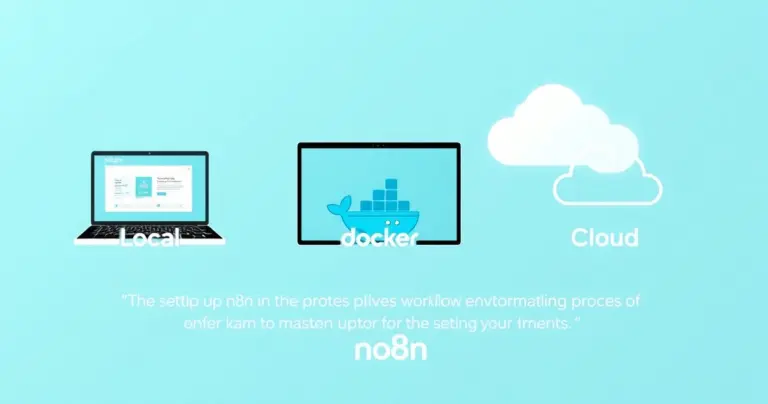 n8n Environment Setup: Local, Docker, and Cloud