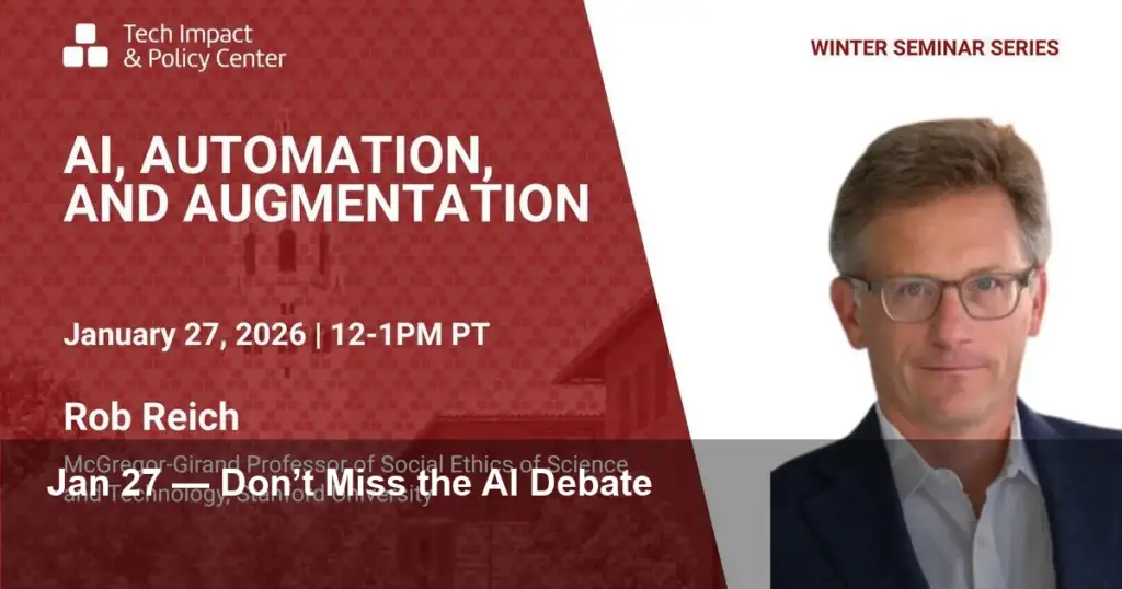 Jan 27 — AI, Automation & Augmentation: Don’t Miss