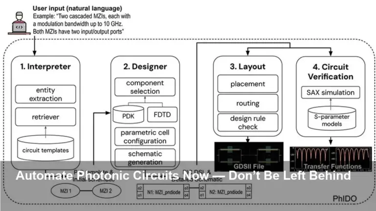 AI Tool Automates Photonic Circuit Design — Act Now