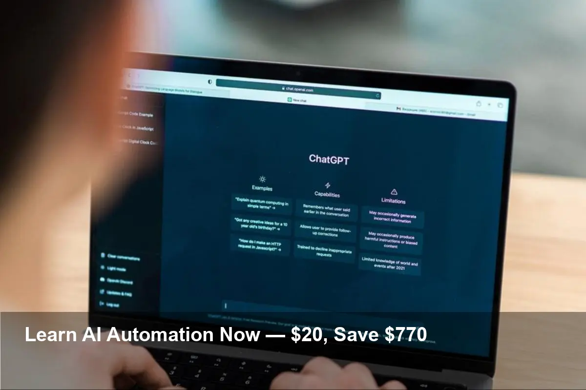 Master AI Automation Skills for $20 — Save $770 Today