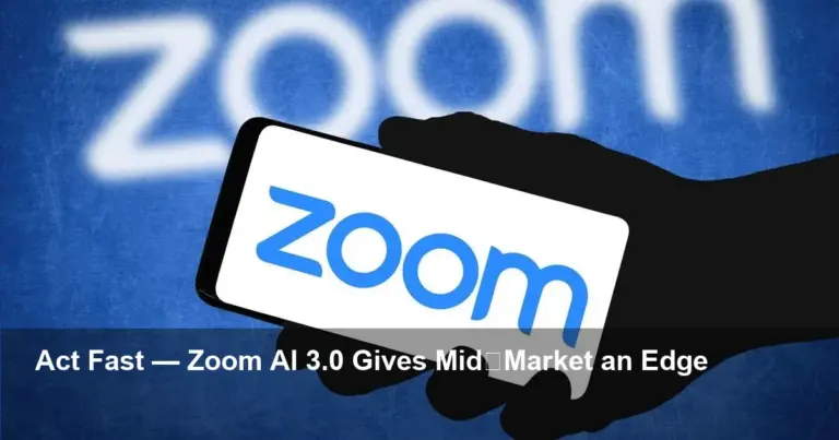 Zoom AI Companion 3.0 Now Generally Available — Act Fast