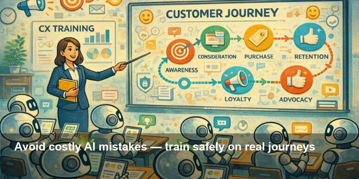 Train AI Agents Safely with Real Customer Journeys