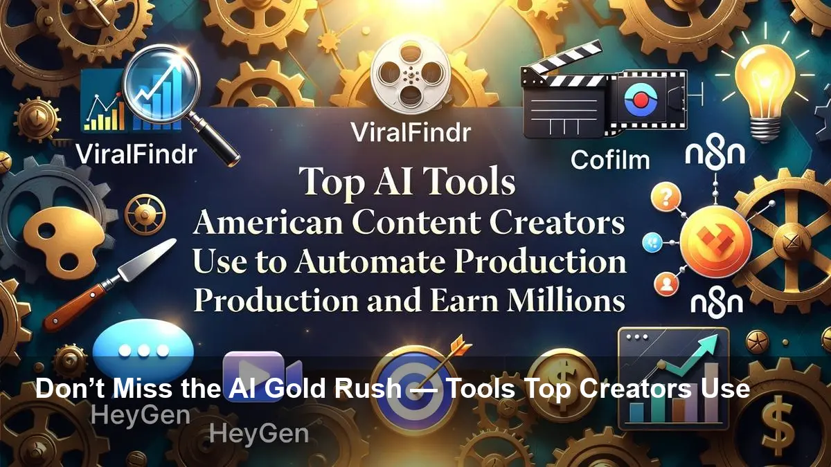 AI Tools Fuel Million-Dollar Content Factories in US