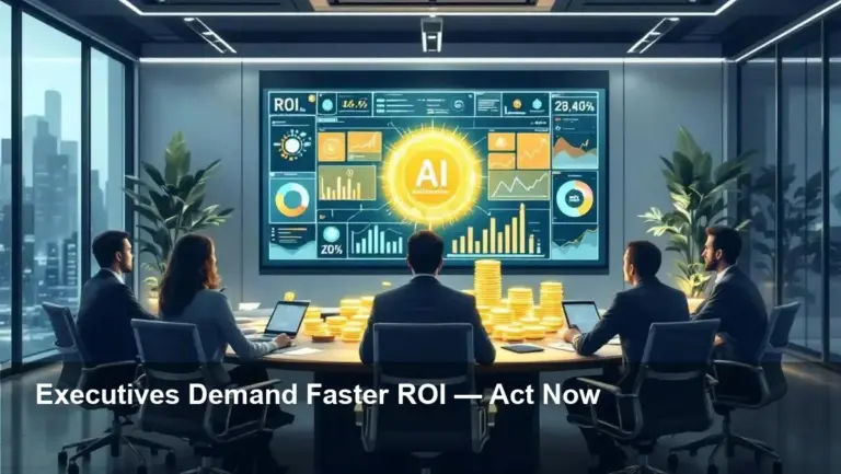 C-suites Push for Faster Tech Payback, AI Sprint Now