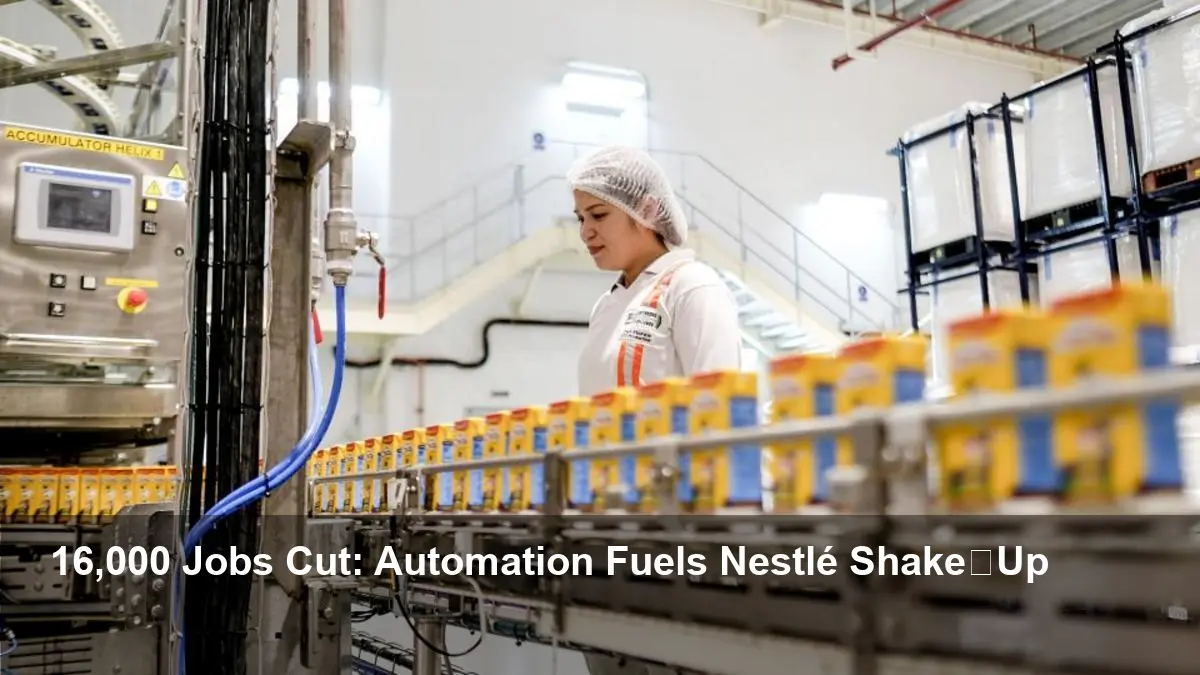 Nestlé Cuts 16,000 Jobs Over Two Years — Automation Impact