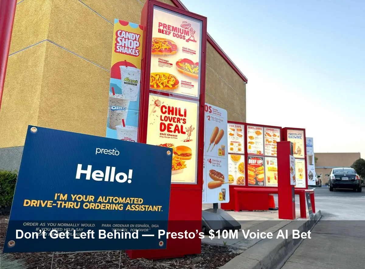 Presto Raises $10M as Drive‑Thru AI Enters ‘Prove It’ Era