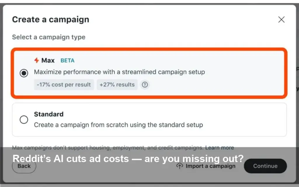 Reddit Max AI Ad Bidding Cuts Costs 17% — Act Now Today