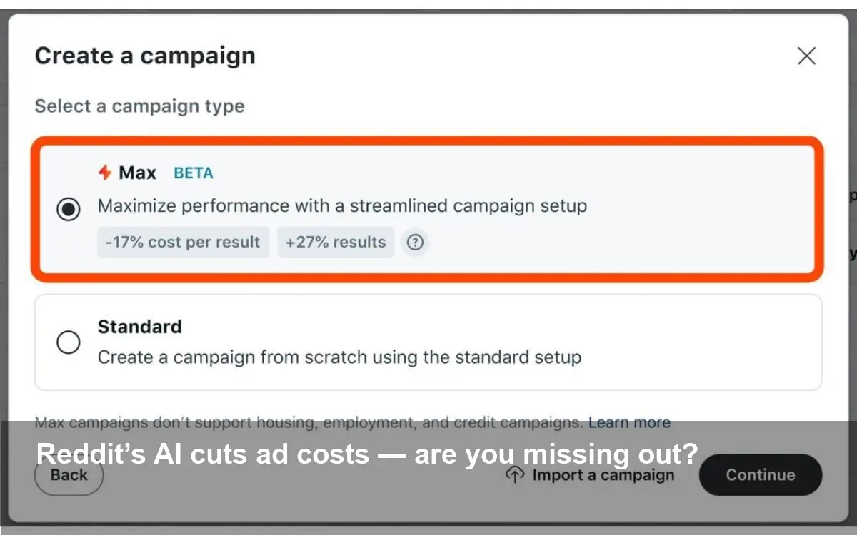 Reddit Max AI Ad Bidding Cuts Costs 17% — Act Now Today