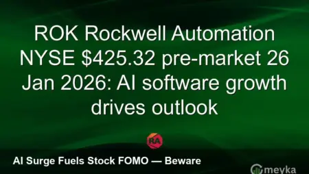 ROK $425.32 Pre‑Market: AI Software Fuels Outlook
