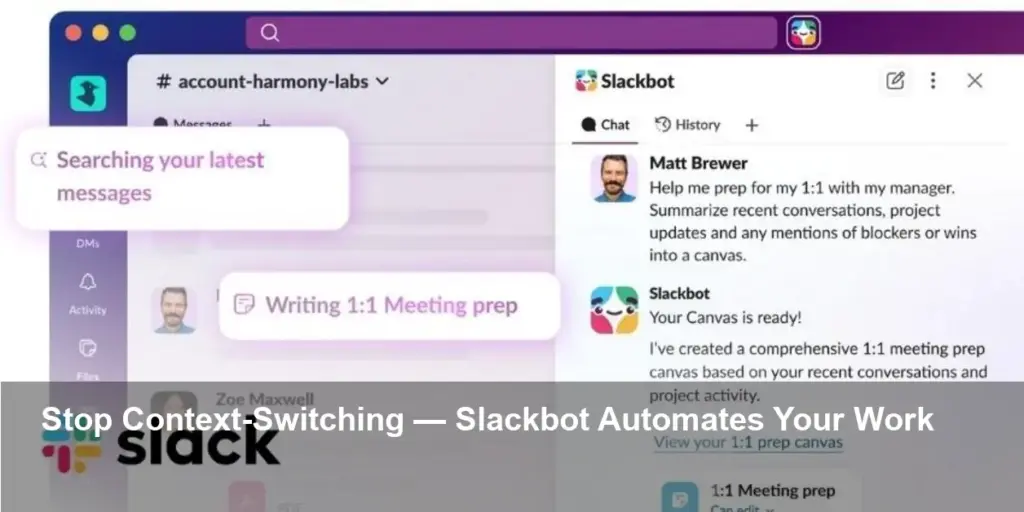 Salesforce Slackbot: Personal AI to End Context-Switching