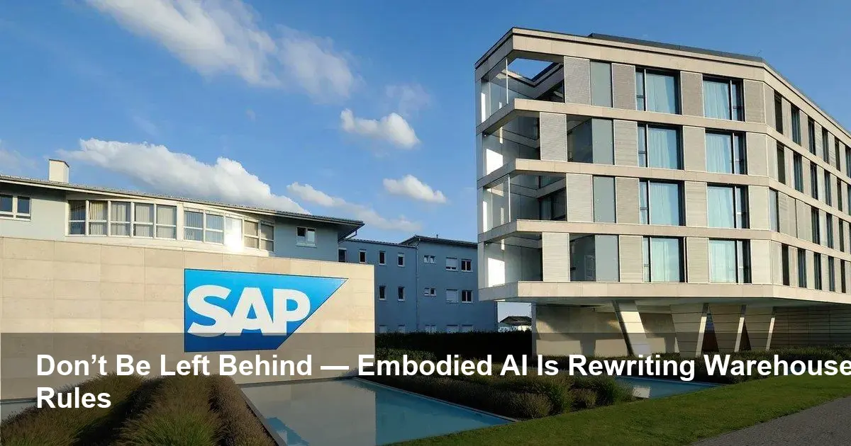 SAP Pilot: Embodied AI Now Set to Disrupt Warehouses Fast