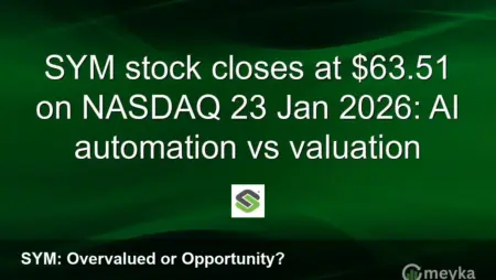 SYM closes $63.51 — AI automation vs valuation