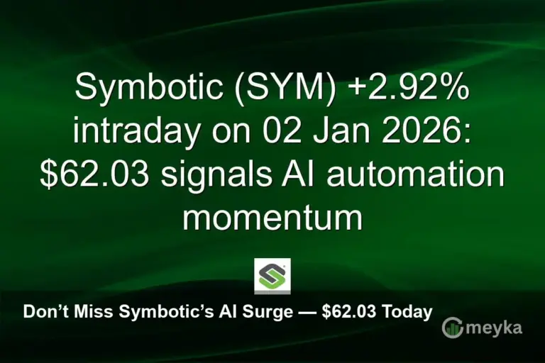 Symbotic Surges 2.92% to $62.03 — AI Automation Buzz