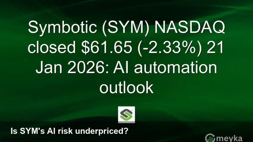 SYM closes $61.65 — AI automation risk rises — analyst view