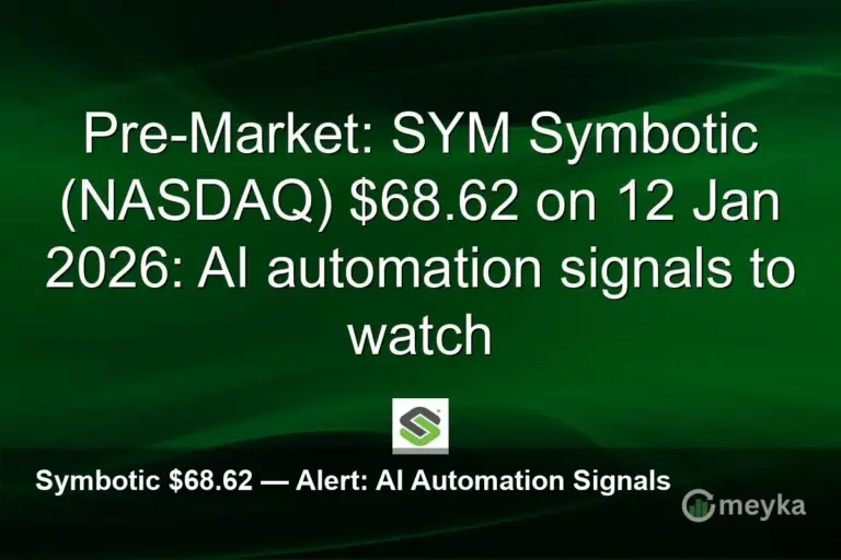 Pre-Market: Symbotic (SYM) $68.62 — AI Automation Alert
