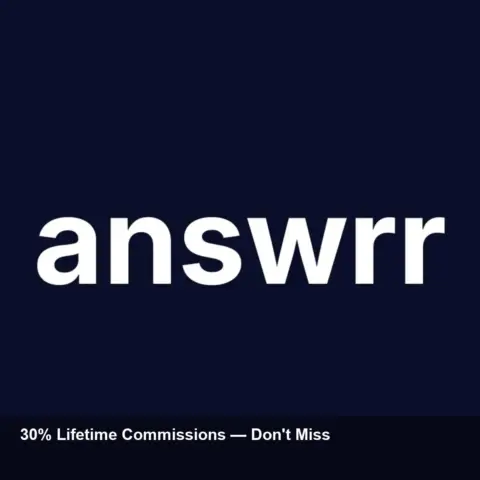 Answrr Launches 30% Lifetime AI SaaS Affiliate Program