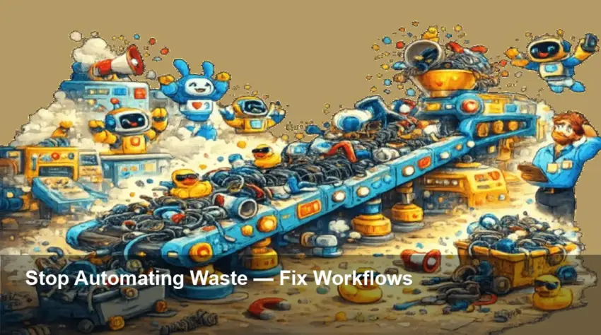 Why Automating a Broken Workflow Is a Costly Trap for Teams