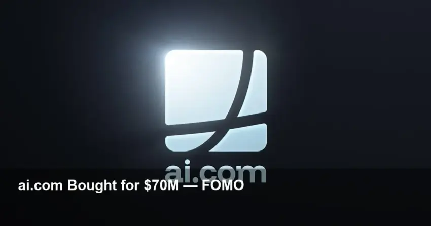 Crypto.com CEO Acquires ai.com for $70M, Launches AI Agents