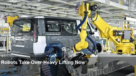 Kia AI Robots Fit 50kg Tailgate in 105 Seconds