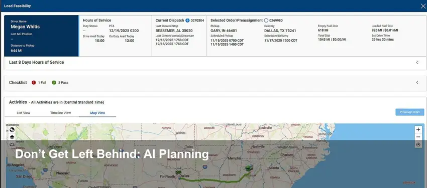 McLeod v26.1 adds AI automation, unified planning