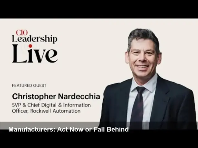Rockwell CDIO: IT, AI and Manufacturing Resilience