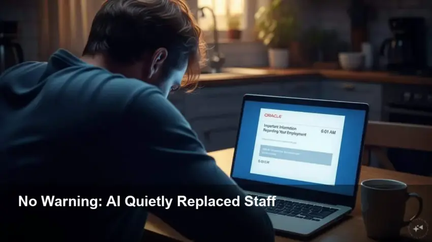 No exit talks — AI quietly replaced Oracle workers