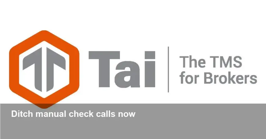 Tai TMS AI Track & Trace Agent Ends Check Calls Free